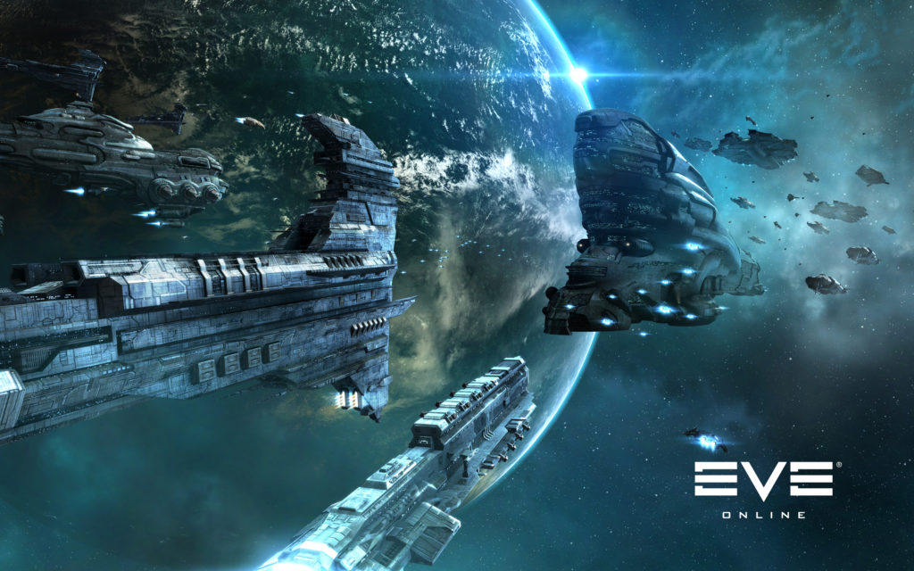 Корабли в космосе Eve online