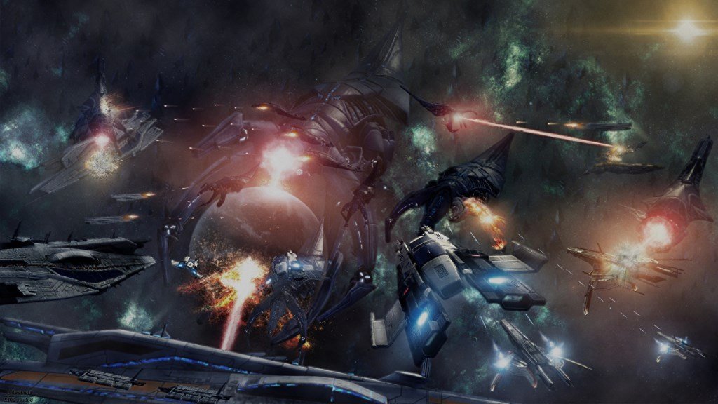MassEffect космический бой