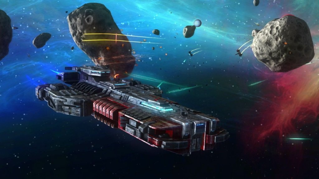 rebel galaxy корабль в космосе
