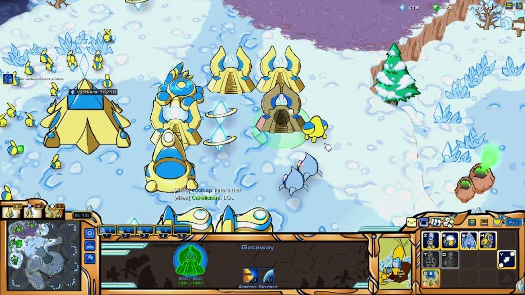 Скриншот в игре Starcraft в модификации Carbot
