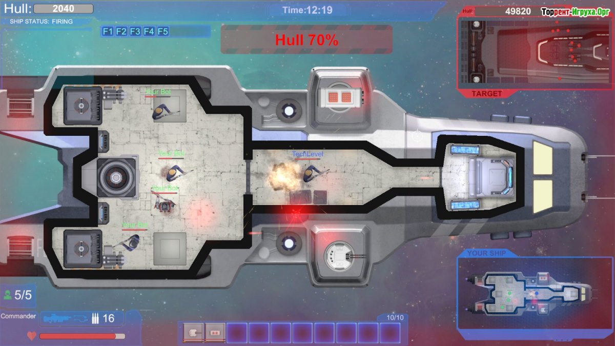 Spaceship Commander сражение на корабле