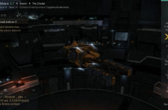 Промышленный корабль Venture в ангаре EVE echoes