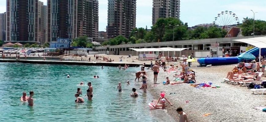 Пляжи Новороссийска и новостройки