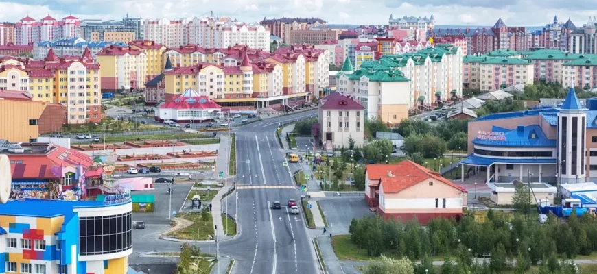 Дома в городе Салехард фото сверху